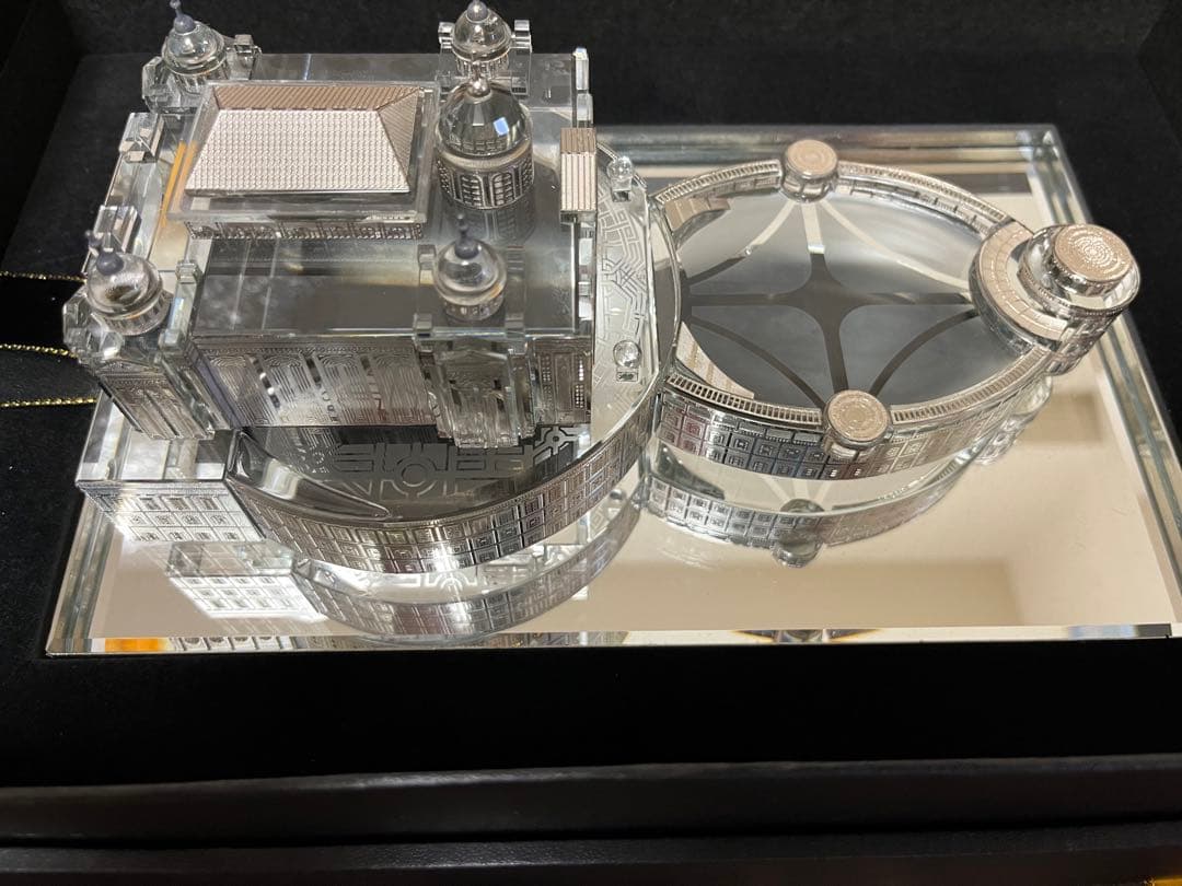 統一教会 天地鮮鶴苑 3DクリスタルアートLEDライトアップ置物