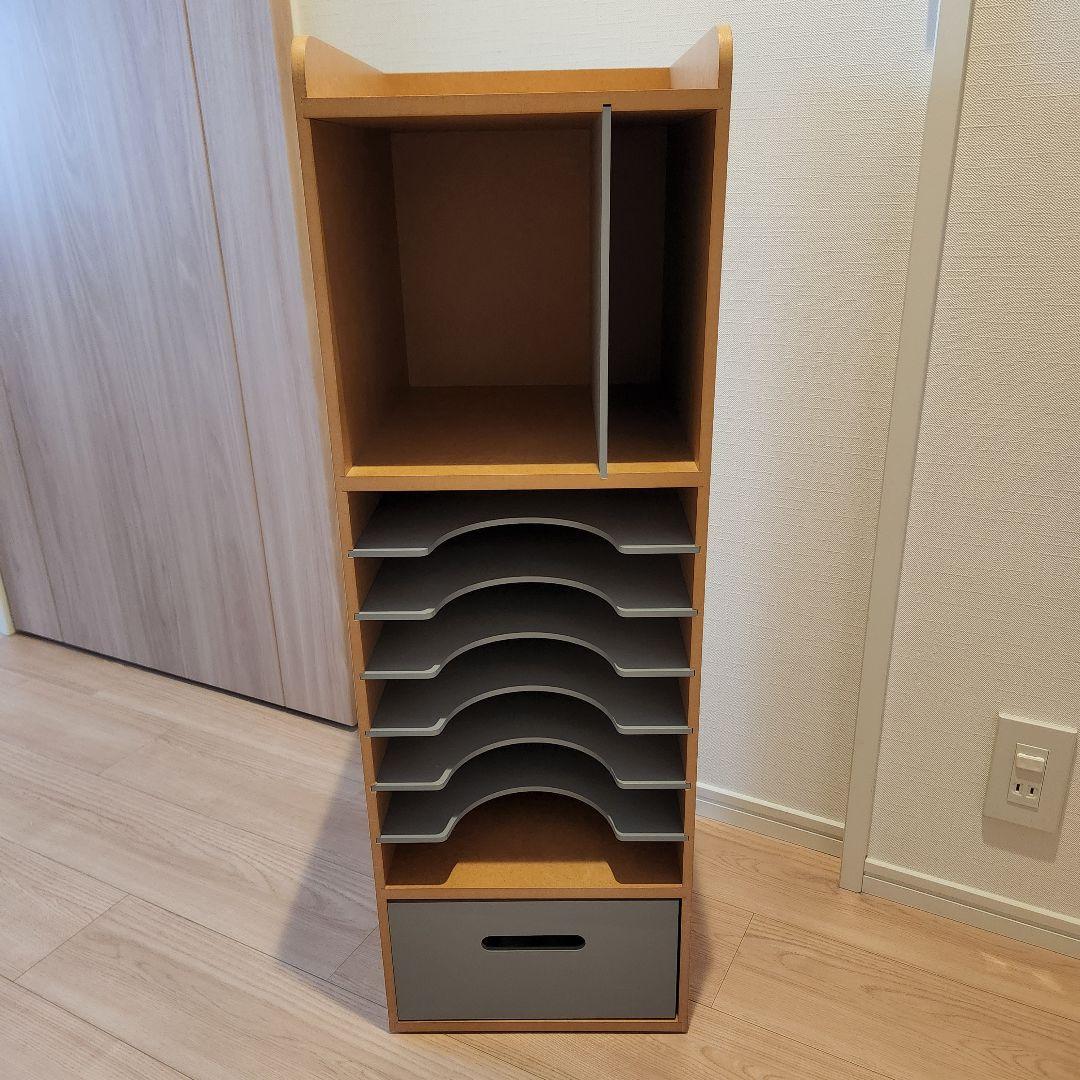 【美品】自分で収納ラック ランドセルラック ベルメゾン グレー Cタイプ