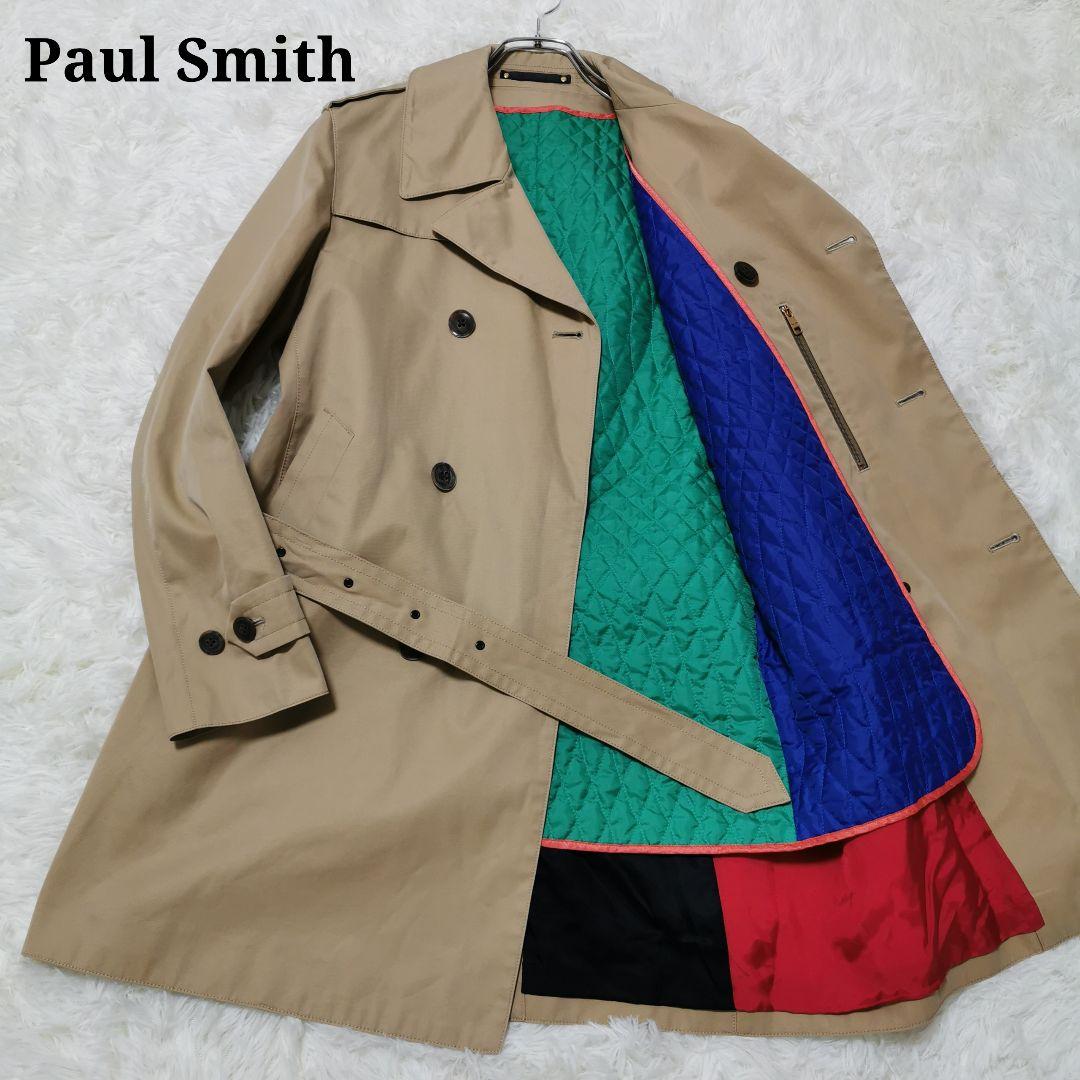 美品 ポールスミス ライナー付 トレンチコート 現行 マルチ ベージュ Sサイズ