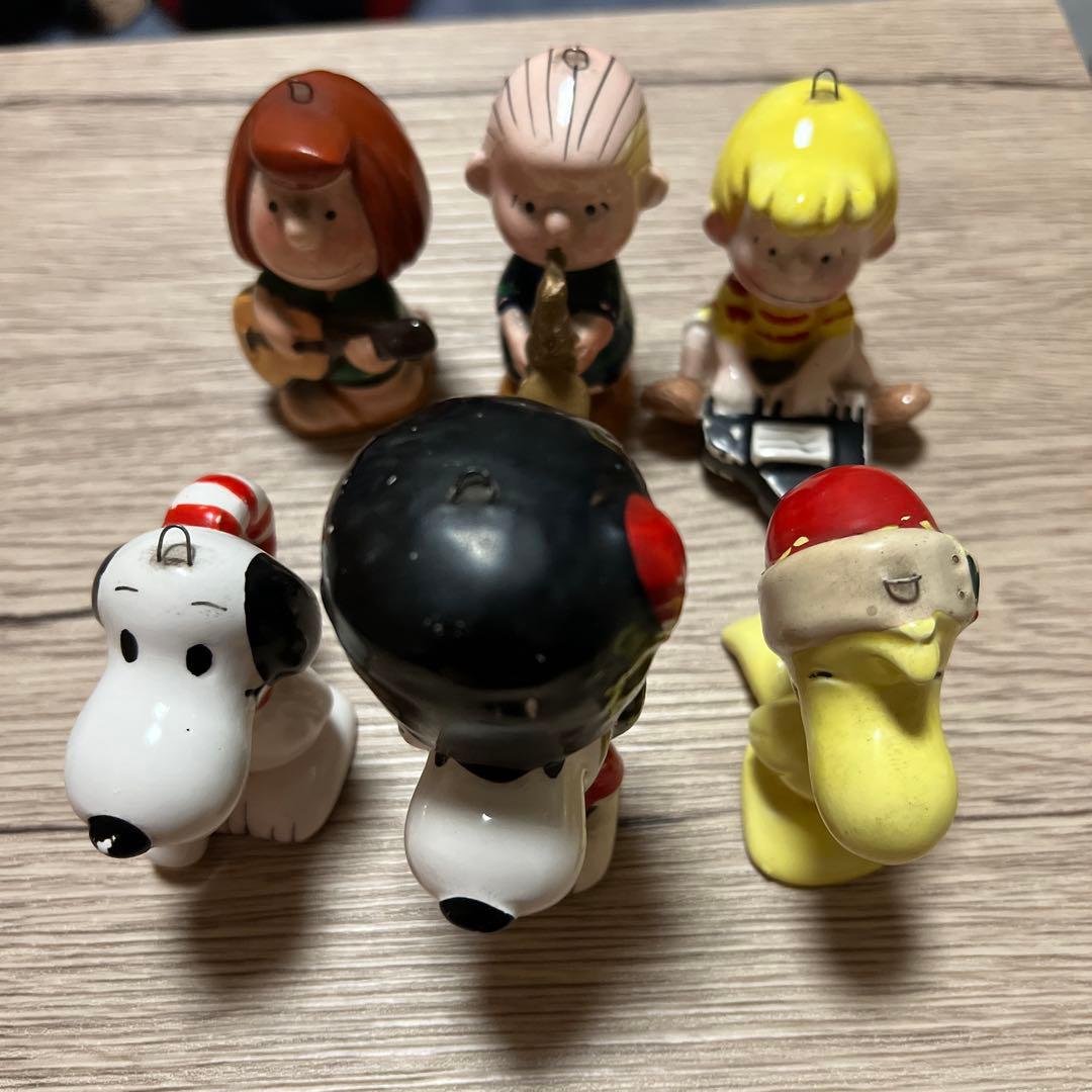 スヌーピー レトロ オーナメント6個セット