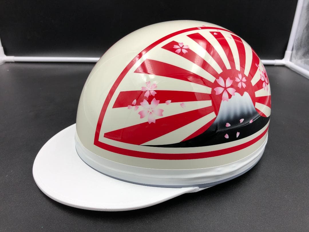 コルク半　カスタム　富士日章　三つボタン　白赤　桜　高級クリヤ送料無料