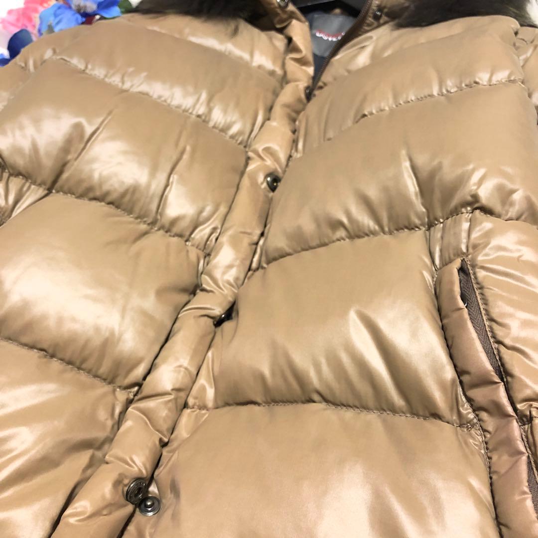 デュベティカ　ダウンコート　デネブ　3WAY　リブ　ラクーンファー　キャメル