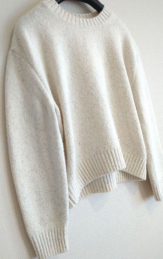 DRAWER ドゥロワー/2024SS ウールシルク　クルーネックニット