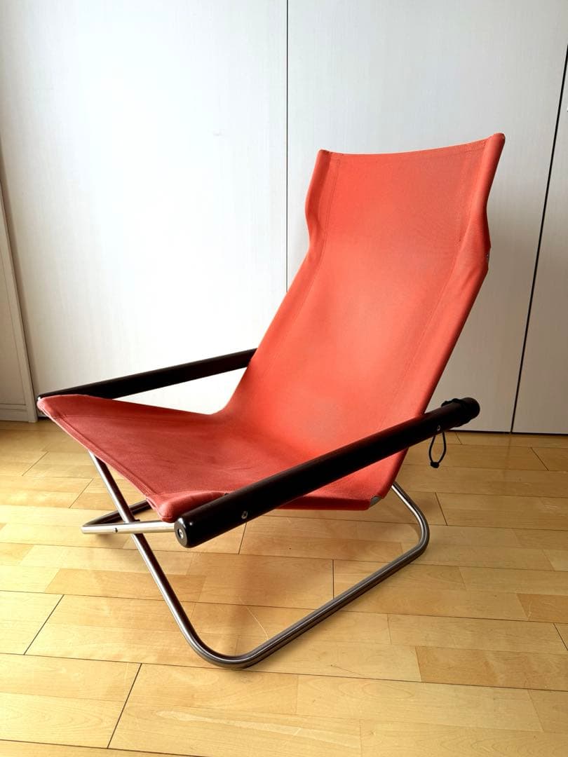 ★NychairX（ニーチェア X）ダークブラウン/レンガ（NY-105）