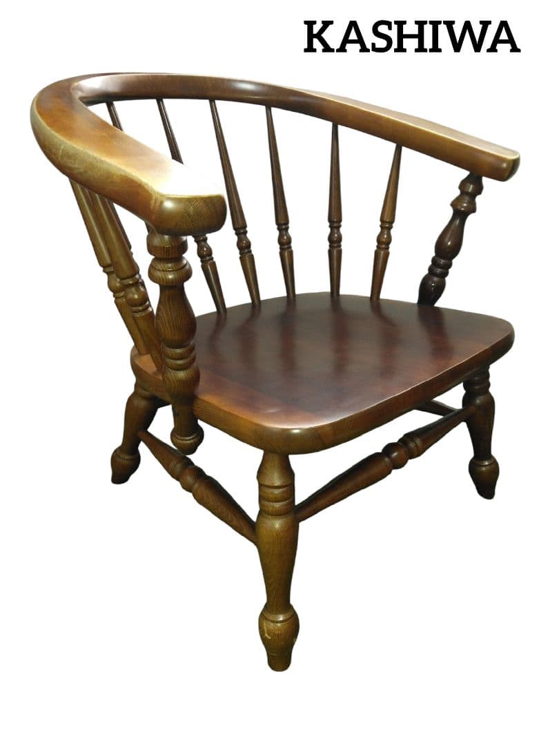 【送料無料】柏木工 アームチェア 木製 ブラウン