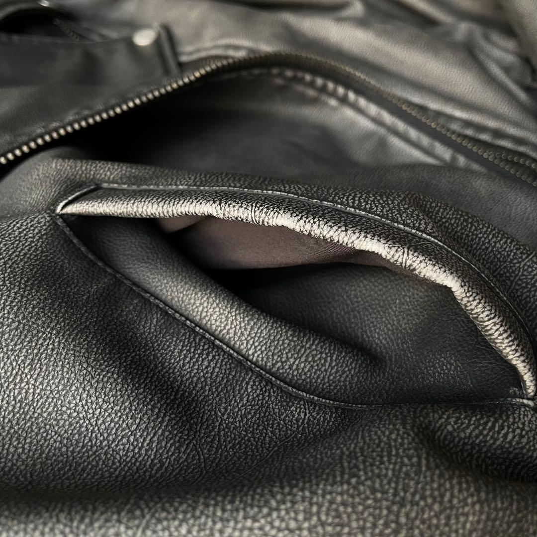 00s 美品 ダーリッチ アンティークレザー ライダースジャケット 短丈 Y2K