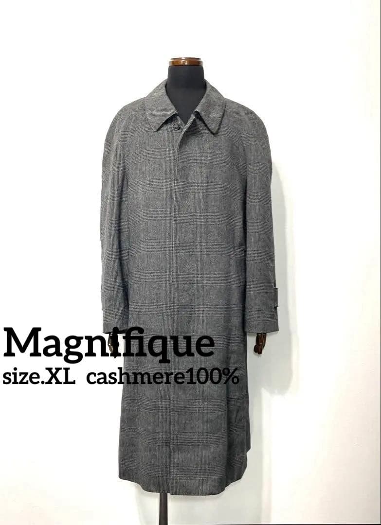 Magnifiqueマニフィーク◇カシミヤ100%高級生地◇ステンカラーコート
