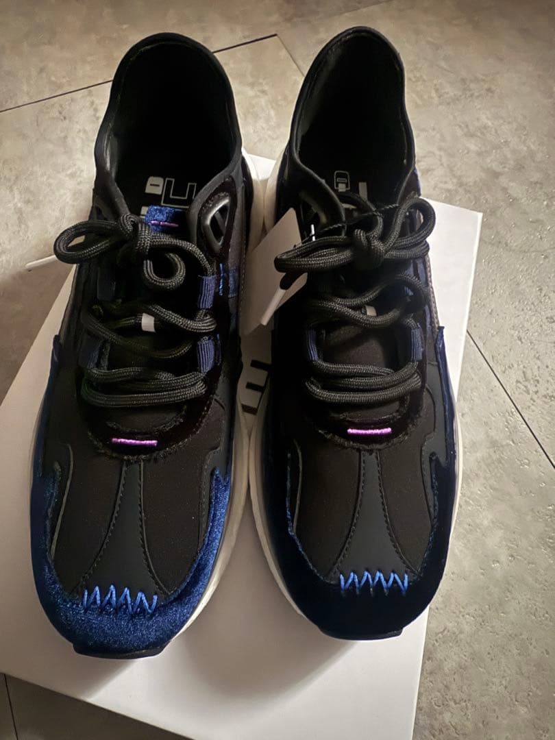 【新品未使用】VEGE LASUD ベロアミックスデザイン スニーカー