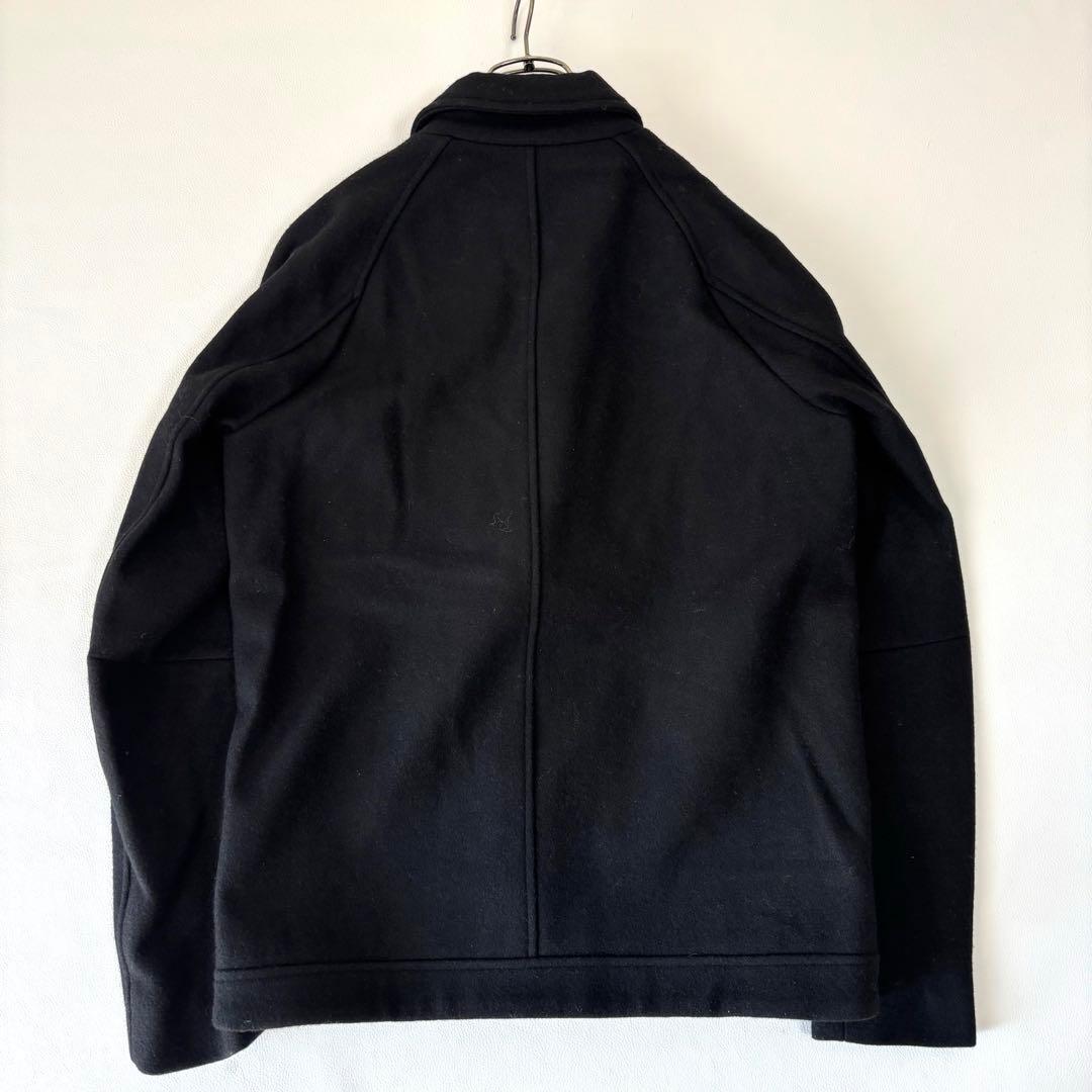 【美品】リップヴァンウィンクル ウール ライダースジャケット 4 L相当 黒