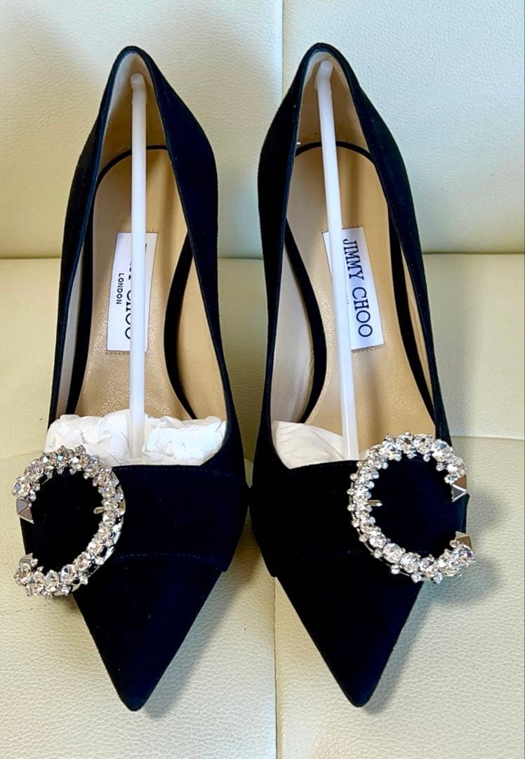 新品★JIMMYCHOO ブラック　パンプス 38 1/2