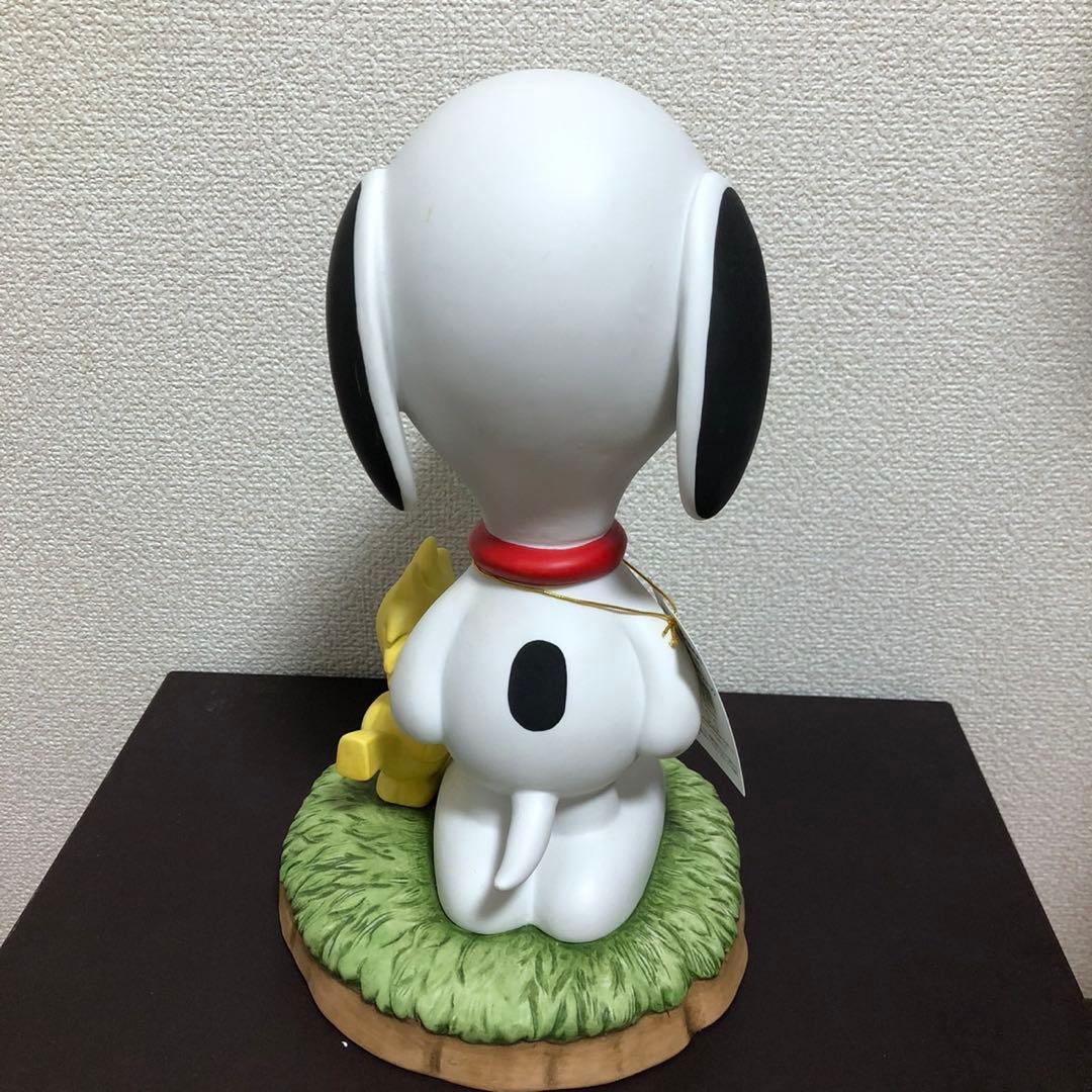 スヌーピー&ウッドストック　スタチュー(中) 置物　陶器製　KATO KOGEI