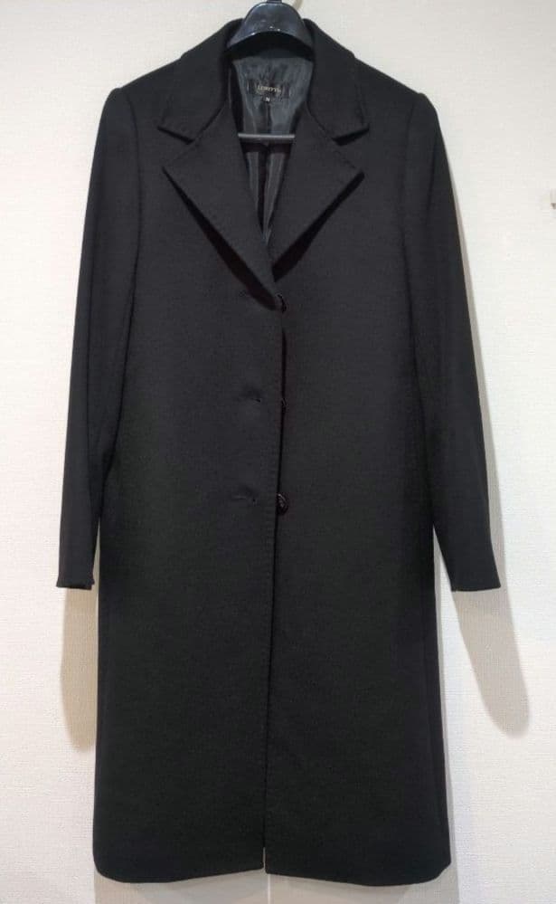 LORITTI カシミア100パーセント　ブラック ロングコート M