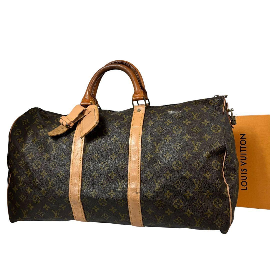 正規品　ルイヴィトン　モノグラム　キーポル 50　ボストンバッグ　旅行用バッグ