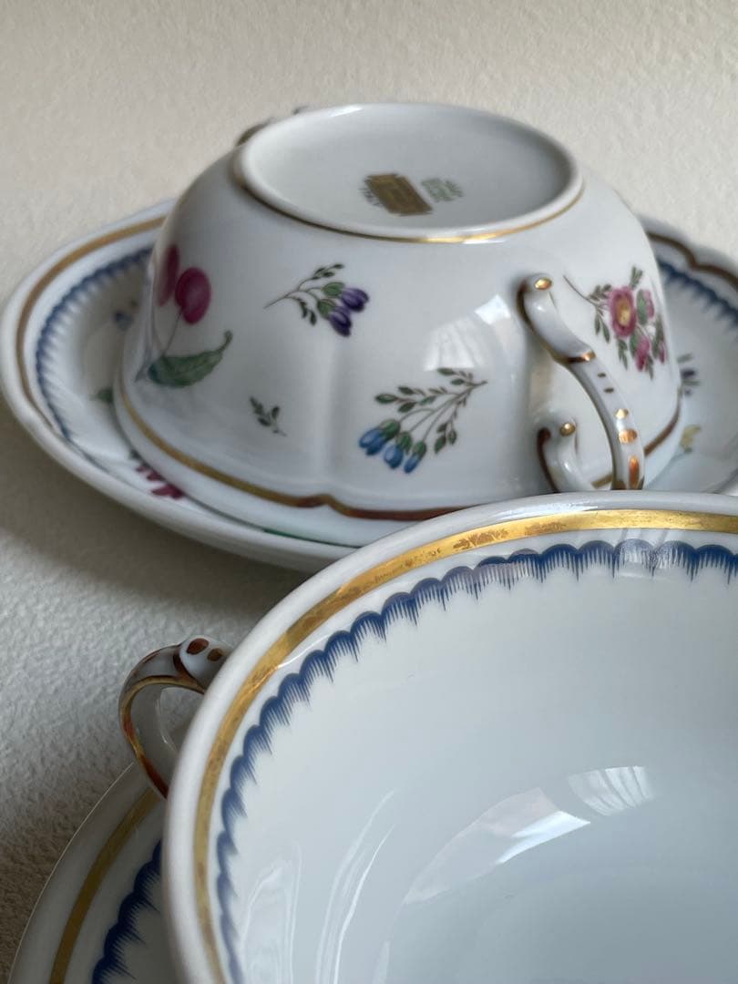 ⬇️リチャードジノリ ⭐︎ イタリアンフルーツ　スープカップ&ソーサー　3客