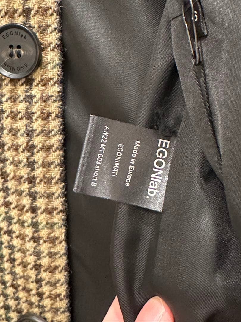 【定価25万】 Egonlab EGONIMATI COAT ベージュ 46