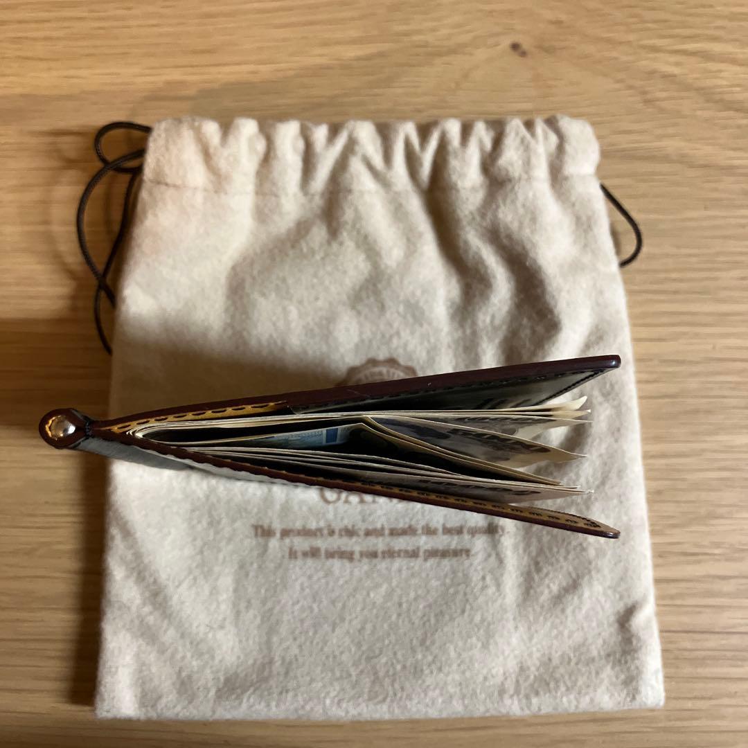 GANZO マネークリップ　ホーウィン社シェルコードバン