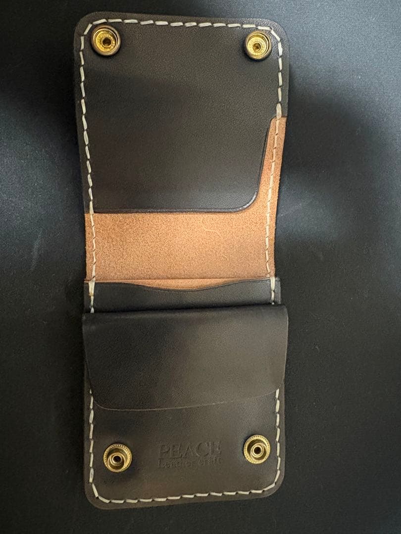 peace leather craft ショートトラッカーウォレット