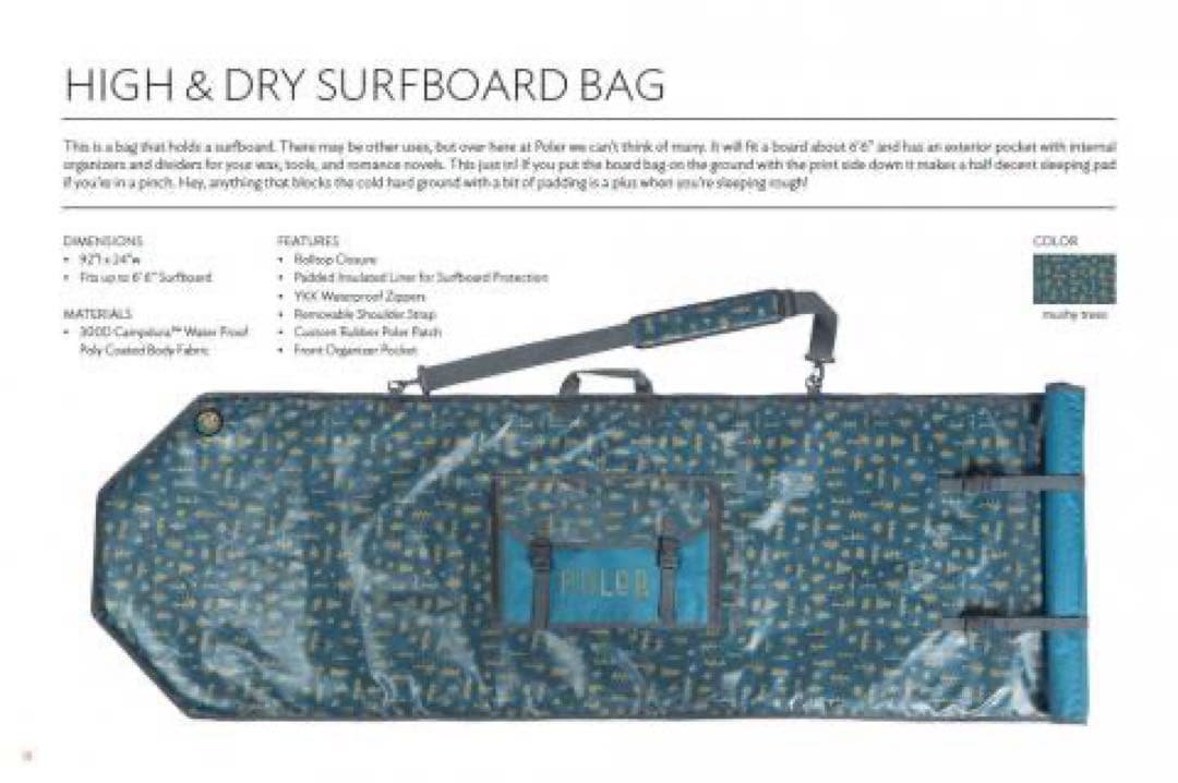 最最値下げ‼️POLER■ HIGH AND DRY SURFBOARD BAG