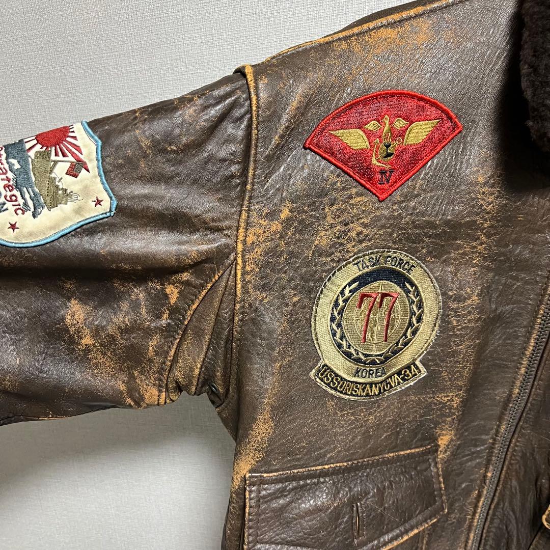 1988 AVIREX G-1 ワッペン フライトジャケット U.S.NAVY