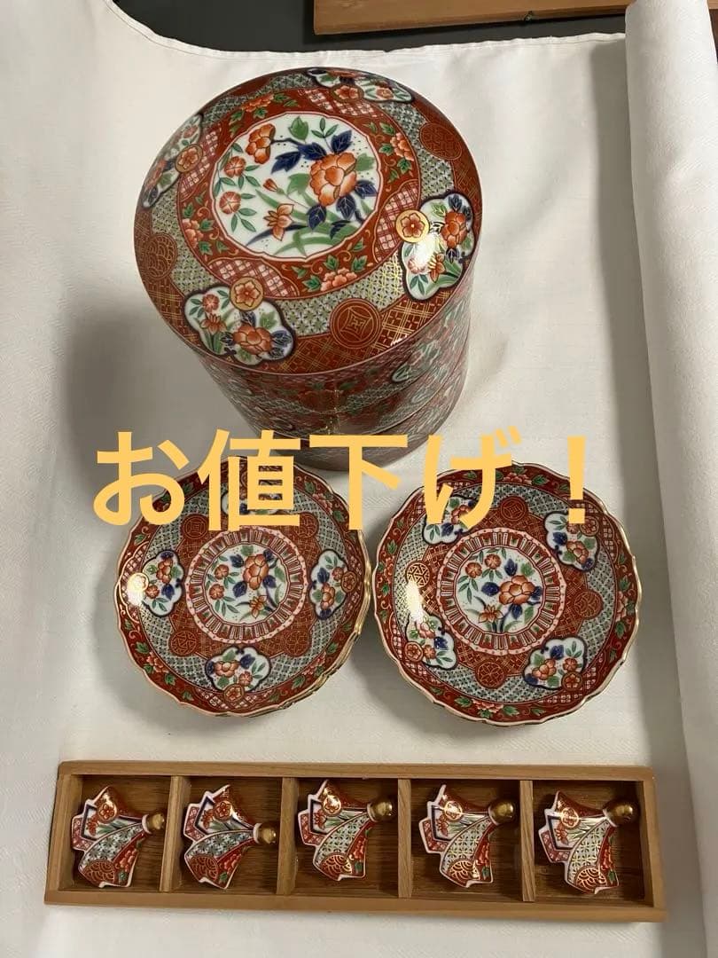 お正月に！重箱と皿と箸置きのセット