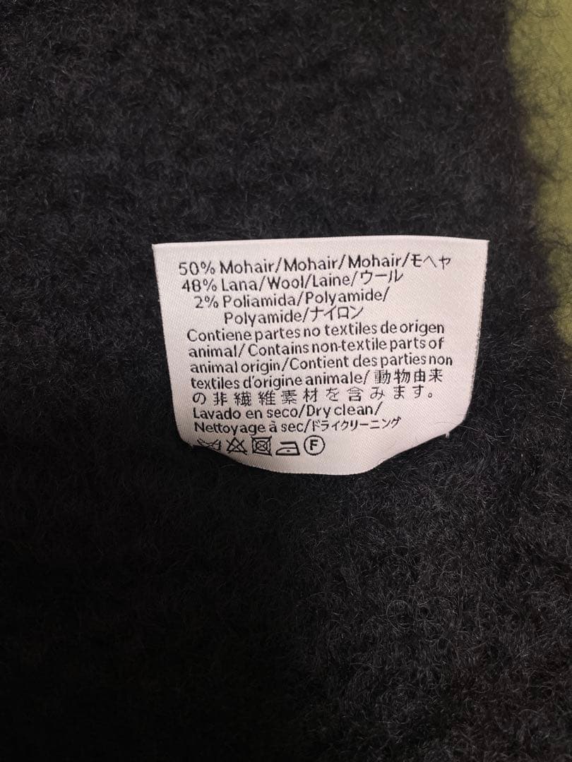 LOEWE 黒 マフラー　ロエベ(モヘア&ウールブレンド)ブラック スペイン製