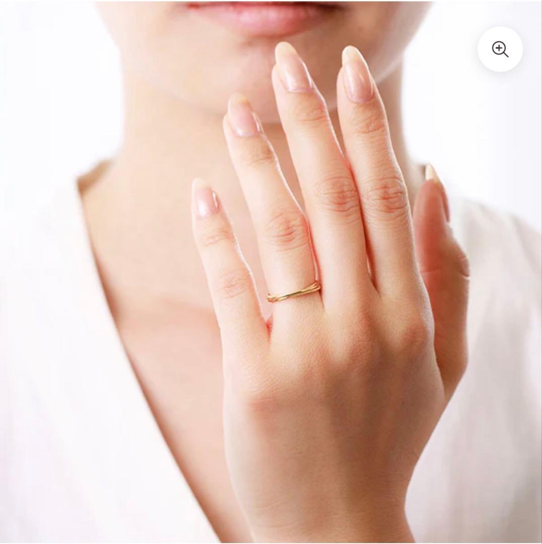 OREFICE K18YG「トリプレット」3連 ミル リング #10