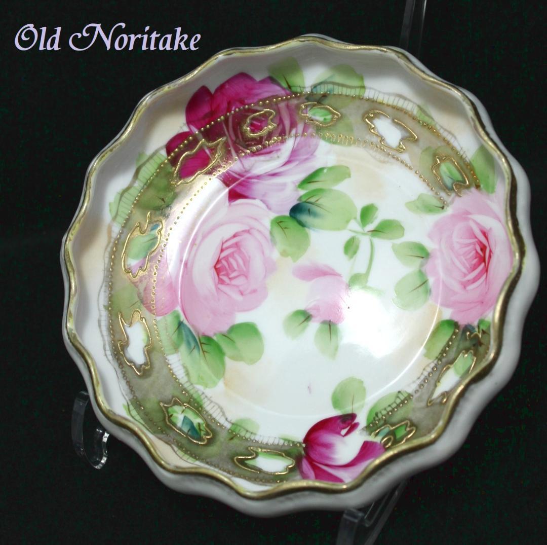 ★オールドノリタケ【メープルリーフ印】ボウル・小皿 猫脚 骨董品