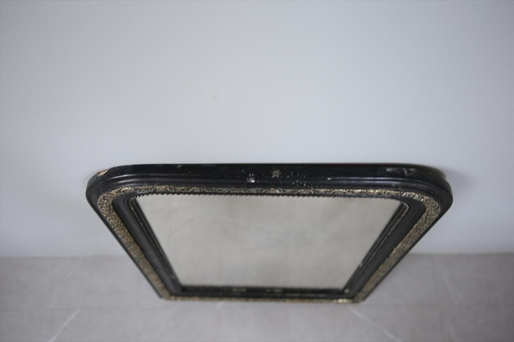 フランスアンティークナポレオン3世様式ミラー/壁掛け鏡ウォールミラー54-199