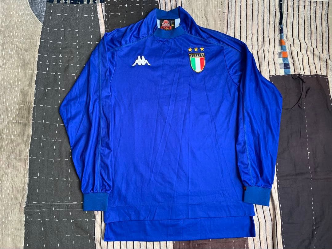 00-01 kappa イタリア代表 vtg 長袖 ユニフォーム カッパ 90s