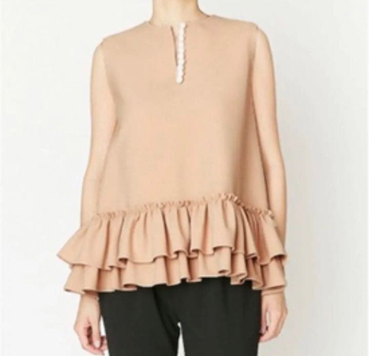 ヨーコチャン　ダブルギヮザード　パール　ブラウス