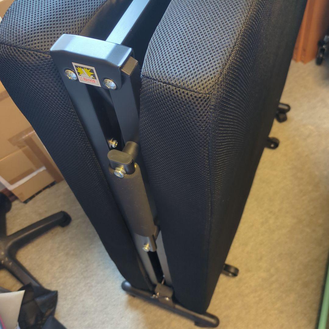 アイリスオーヤマ 折りたたみベッド 黒