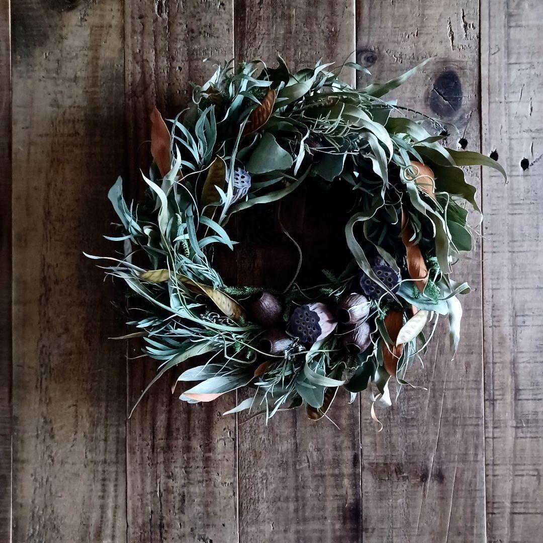 魔女の棲む森 ～裏庭～ ドライフラワー リース