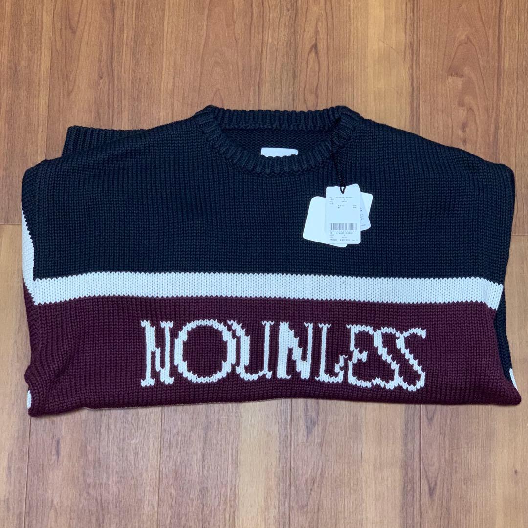 【NOUNLESS/ナウンレス】CLASSIC LOGO KNIT