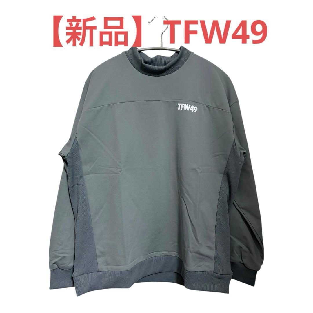 TFW49 グレー 長袖クルーネックシャツ