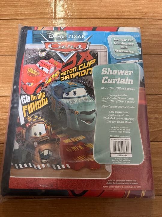 ディズニー　カーズ　グッズ　シャワーカーテン　文房具　海外　カーテン　新品未使用